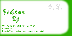 viktor uj business card